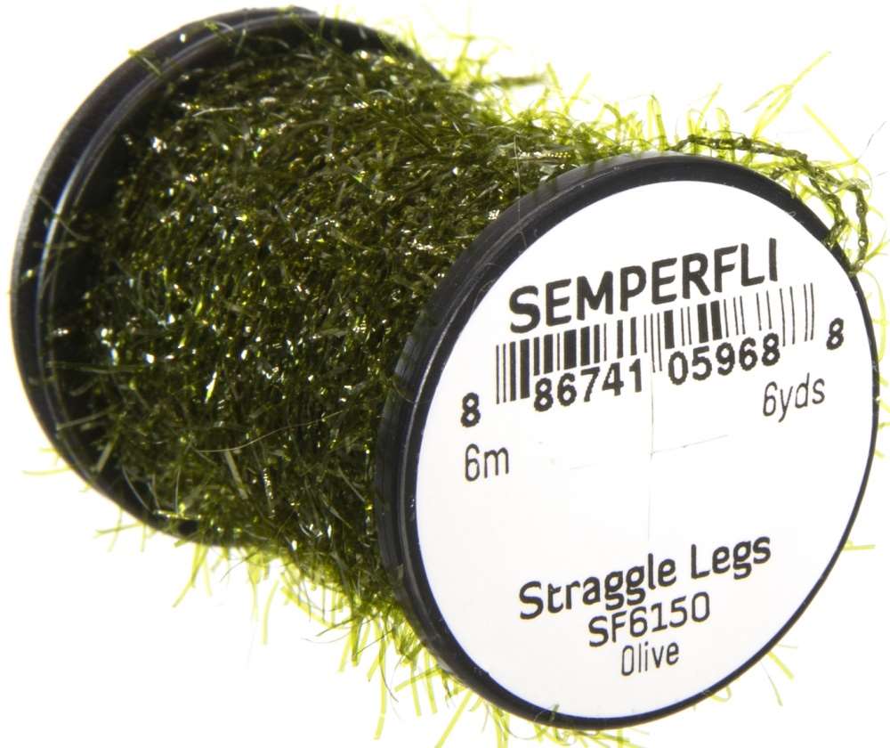 Semperfli Straggle Legs Sf6150 Olive Fly Tying Materials (Pack Size 600cm)